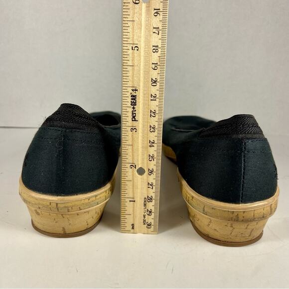 Grasshoppers Black Flats with Tan Sole - Picture 9 of 10